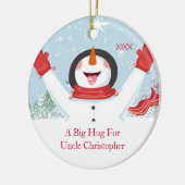 Snowman Ornament voor oom Kerstmis (Links)