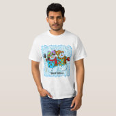 Snowman Paar T-shirts (Voorkant volledig)