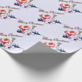 Snowman-pakpapier Cadeaupapier (Hoek)