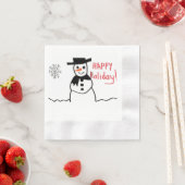 Snowman Paper Napkin Servetten (Insitu)