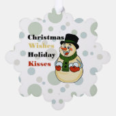 Snowman Paper Ornament (Achterkant)