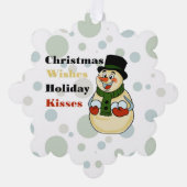 Snowman Paper Ornament (Voorkant)