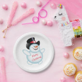 Snowman Papieren Bordje (Feest)