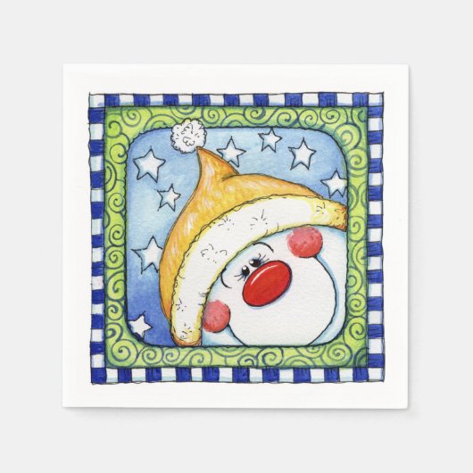 Snowman - Papieren servetten (Voorkant)
