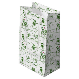 Snowman parade toilet - groen klein cadeauzakje