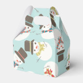 Snowman Party Mini Gift Box Bedankdoosjes (Achterkant)