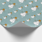 Snowman Pattern Cadeaupapier (Hoek)