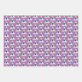 Snowman Pattern Design Wrapping Paper Sheets (Voorkant 2)