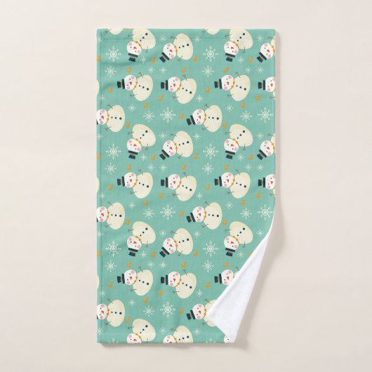Snowman Pattern Handdoek (Handdoek)
