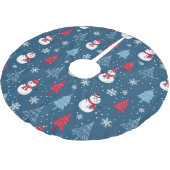 Snowman Pattern Kerstboom Rok (Gekanteld)