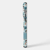 Snowman Pattern Phone Case with Custom Name (Côté gauche)