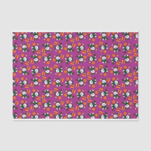 Snowman Pattern Tissuepapier (Voorkant)