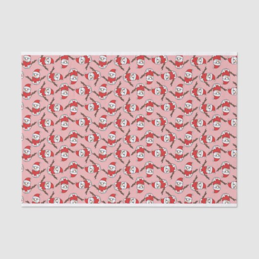 Snowman Pattern Tissuepapier (Voorkant)