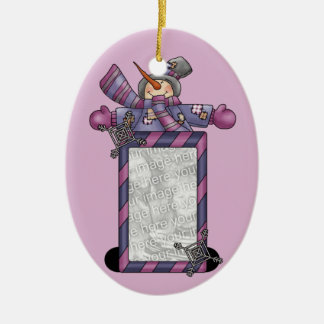 Snowman Photo Ornament