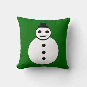 Snowman Pillow glimlachen Kussen