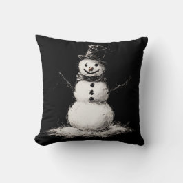 Snowman Pillow Kussen