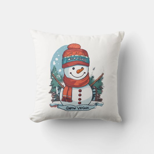 Snowman Pillow Kussen (Voorkant)