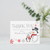 Snowman pinguin Winter Wonderland (Staand voorkant)