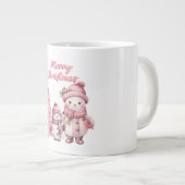 Snowman Pink Christmas Specialty Mug (Devant droit)