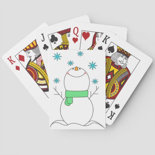 Snowman Pokerkaarten (Achterkant)