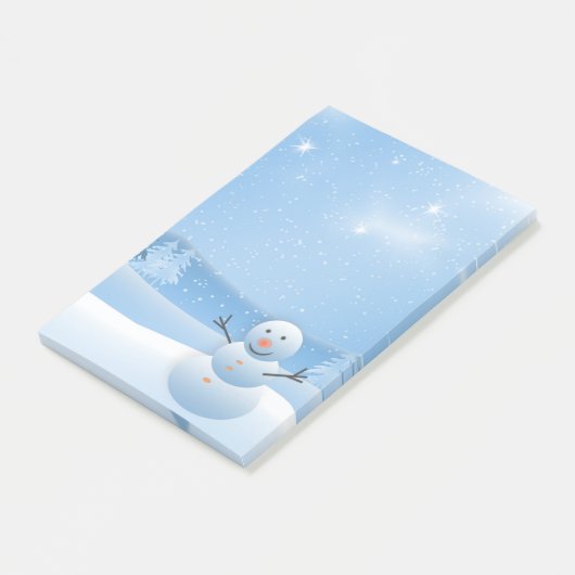 Snowman Post-it® Notes (Schuin)