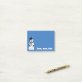 Snowman Post-it® notes (Op bureau)