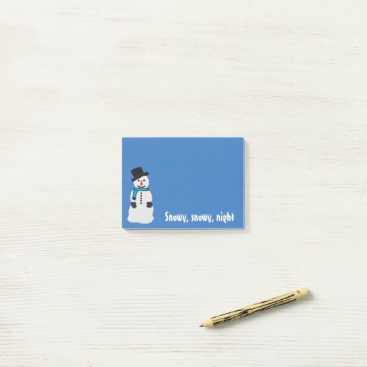 Snowman Post-it® notes (Op bureau)