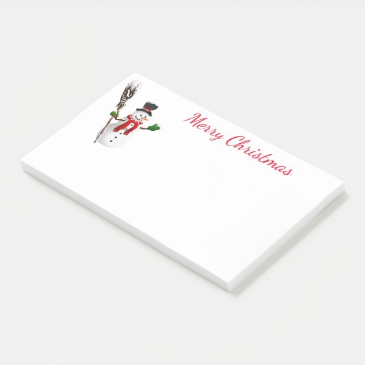 Snowman Post-it® Notes (Schuin)