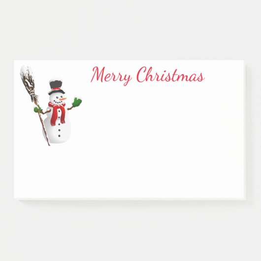 Snowman Post-it® Notes (Voorkant)