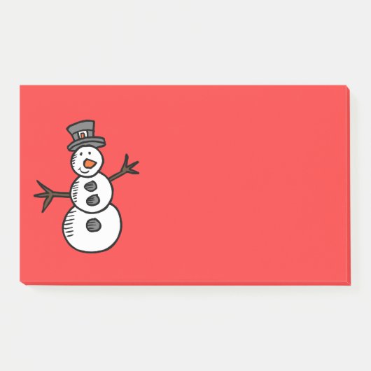 Snowman Post-it® Notes (Voorkant)