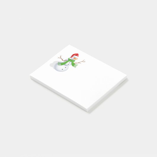 Snowman Post-it® Notes (Schuin)