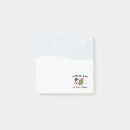 Snowman Post It Notes | Christmas Notes (Voorkant)
