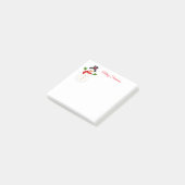 Snowman Post merkt op Post-it® Notes (Schuin)