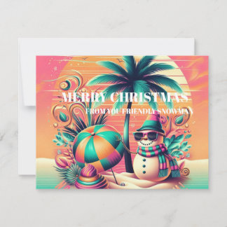 SNOWMAN POSTKAART FEESTDAGENKAART