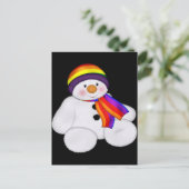 Snowman Pride Briefkaart (Staand voorkant)