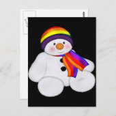 Snowman Pride Briefkaart (Voorkant / Achterkant)