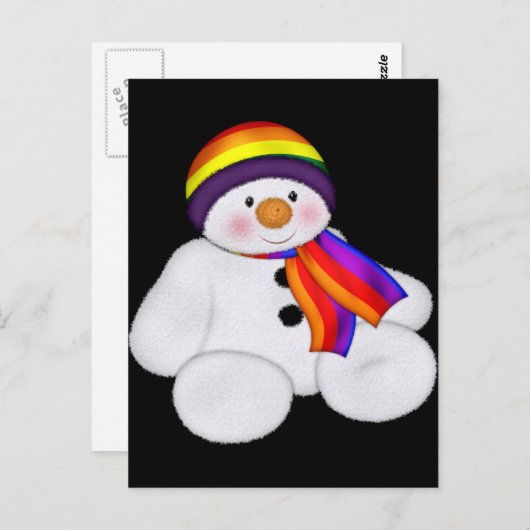 Snowman Pride Briefkaart (Voorkant / Achterkant)