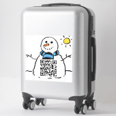 Snowman QR Code Sticker (Koffer)