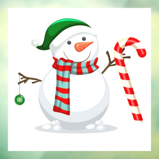 Snowman Raamsticker (Vel 3)