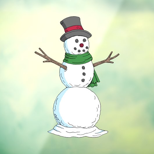 Snowman Raamsticker (Vel 3)