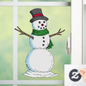 Snowman Raamsticker (Huis)
