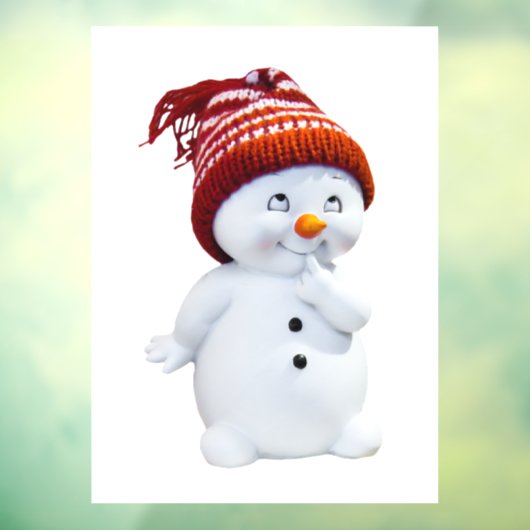Snowman Raamsticker (Vel 3)