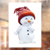 Snowman Raamsticker (Vel 2)