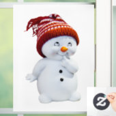 Snowman Raamsticker (Huis)