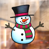 Snowman Raamsticker (Vel 2)