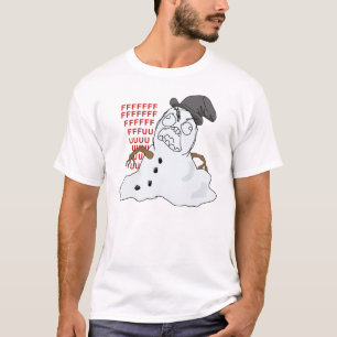 Snowman Rage Meme Shirt