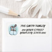 Snowman Return Address Label (Insitu)