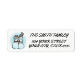 Snowman Return Address Label (Voorkant)