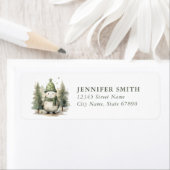 Snowman Return Address Labels (Insitu)