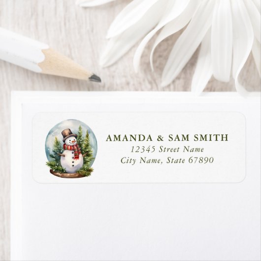 Snowman Return Address Labels (Insitu)